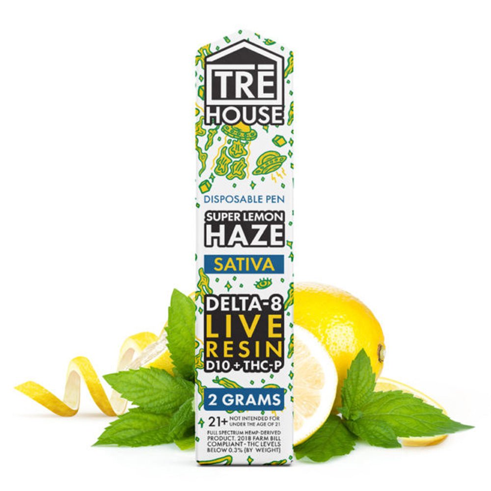 TRE House 2G Live Resin D8 + D10 + THC - P Rechargeable Disposable Vape Pen - Indakouch